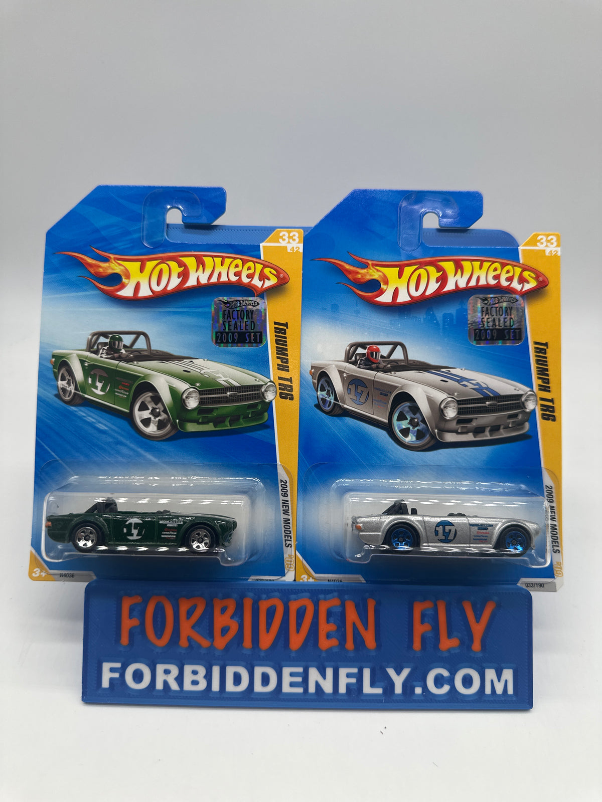 Hot Wheels Mainline - 2009 Factory Stickered - 2009 New Model Series - Triumph TR6 - Lot Of 2