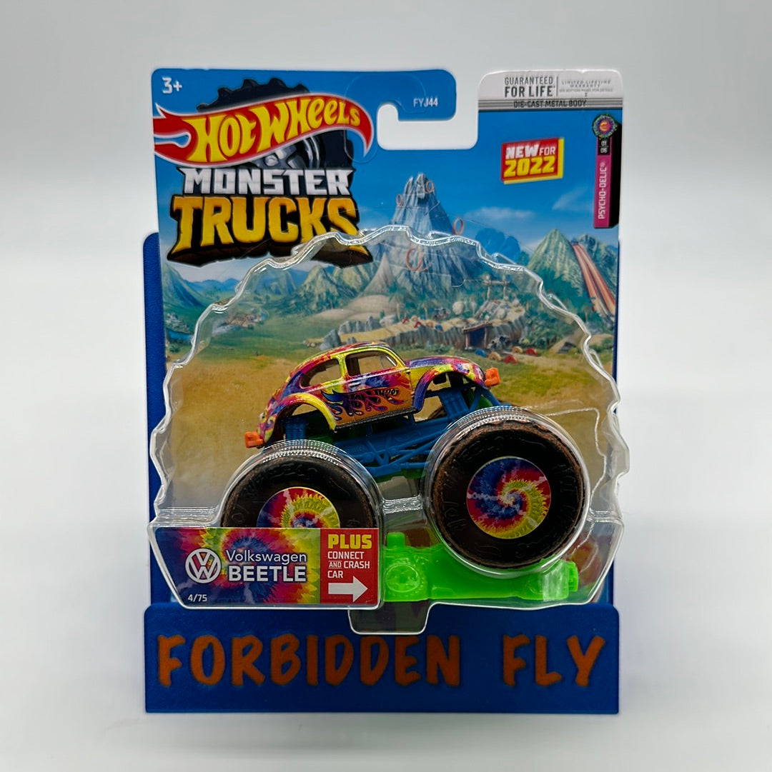 Hot Wheels Monster Trucks - 2022 Psycho-Delic Tie Dye Volkswagen Beetle #4/75