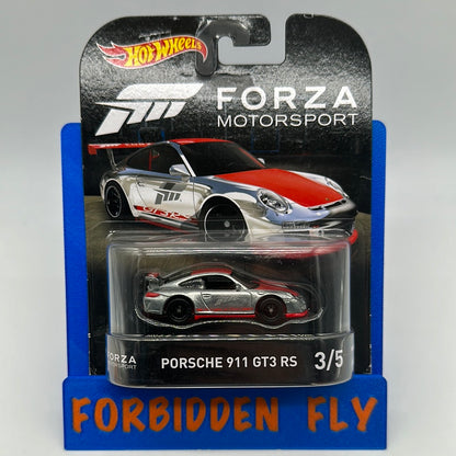 Hot Wheels 2017 Retro Entertainment Premium Single - Forza Motorsport #3/5 - Porsche 911 GT3 RS (Movie Reel Packaging)