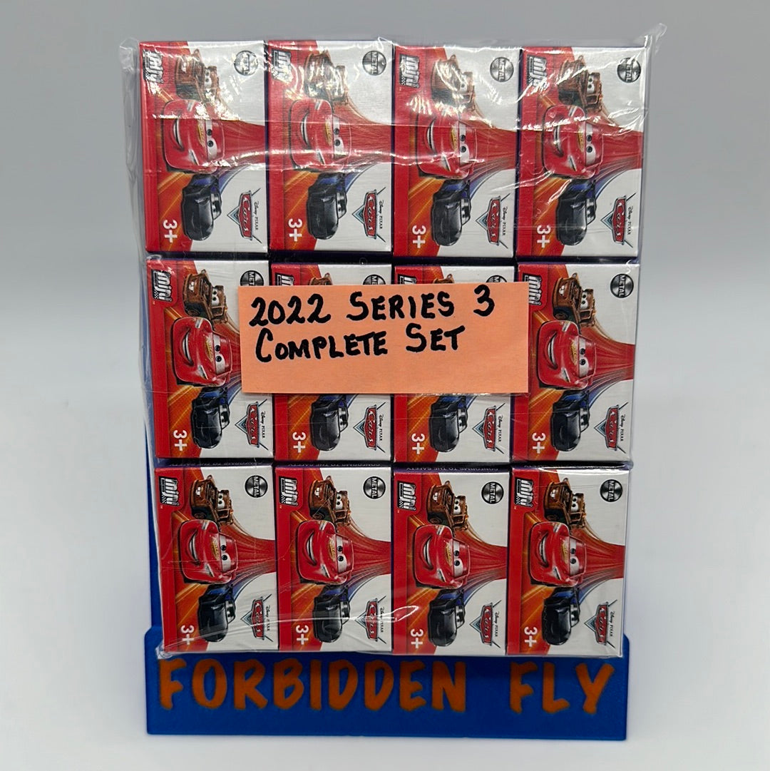 Disney Pixar Cars Movie Metal Mini Racers - 2022 Series 3 - Complete set of 12 (unopened)