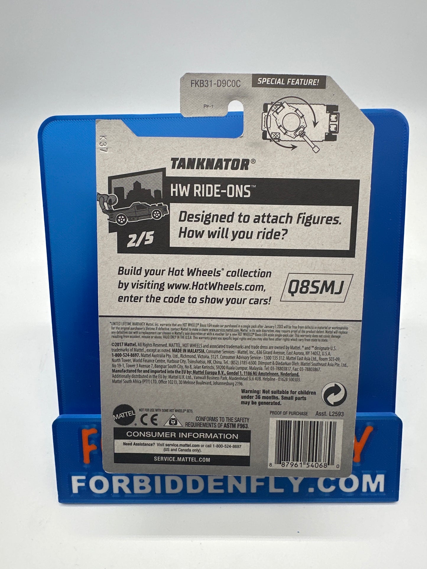 Hot Wheels Regular Treasure Hunt - Factory Stickered 2018 C Case - Tanknator