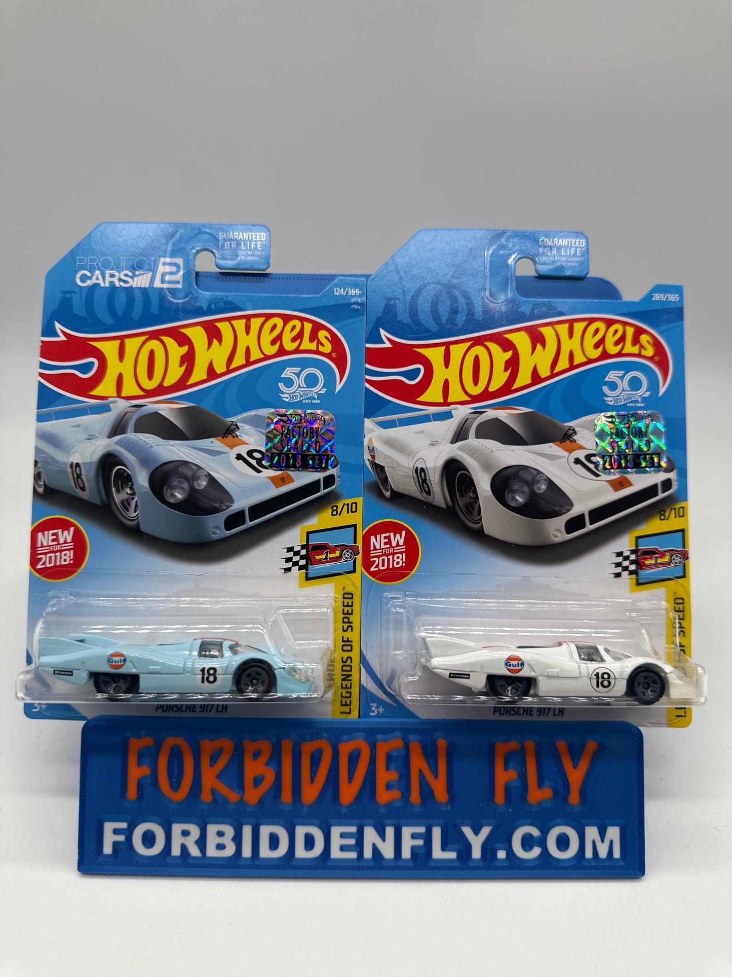 Hot Wheels Mainline - Factory Stickered 2018 - Porsche 917 LH - Lot Of 2