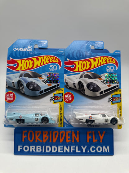 Hot Wheels Mainline - Factory Stickered 2018 - Porsche 917 LH - Lot Of 2