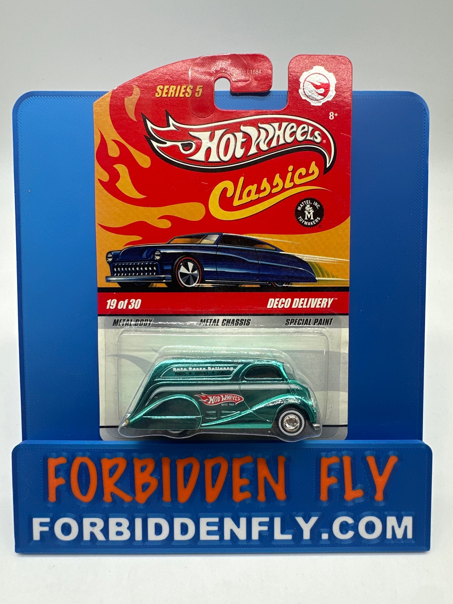 Hot Wheels Classics CHASE - Series 5 #19 of 30 - Turquoise Blue Deco Delivery