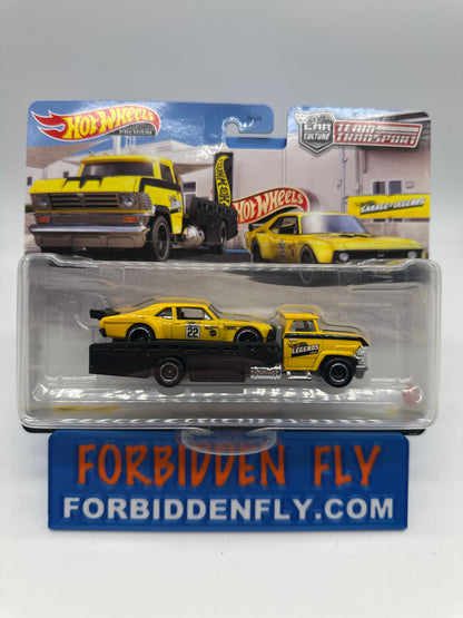 Hot Wheels Car Culture Team Transport - Wal Mart Legends Tour Custom ‘70 Chevy Nova & Horizon Hauler
