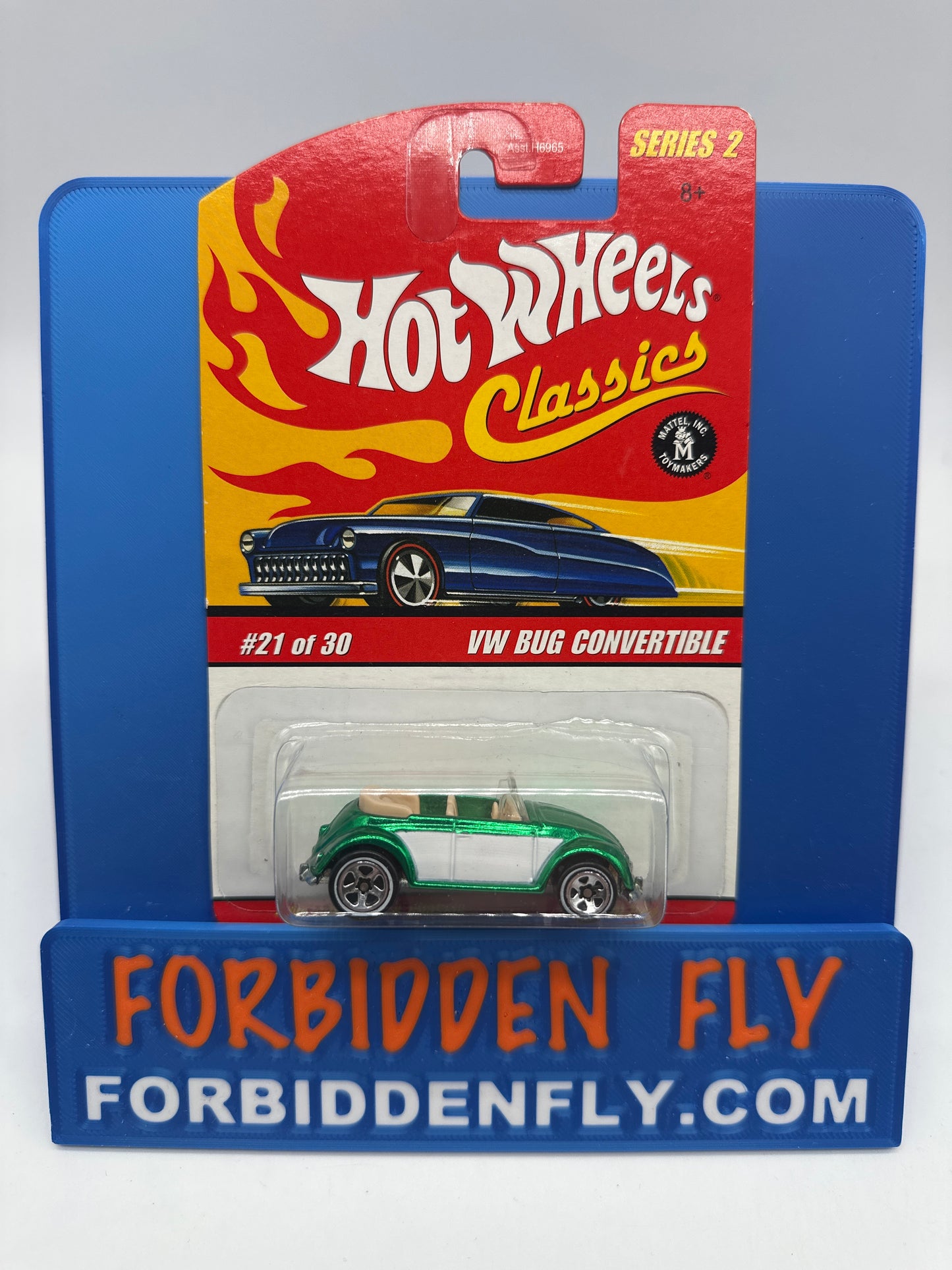 Hot Wheels Classics - Series 2 #21 of 30 - Green VW Bug Convertible