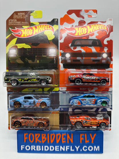 Hot Wheels - 2016 Camouflage Series - Complete Set of 6