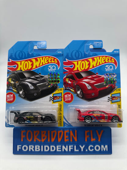 Hot Wheels Mainline - Factory Stickered 2018 - ‘16 Cadillac ATS-V R - Lot Of 2