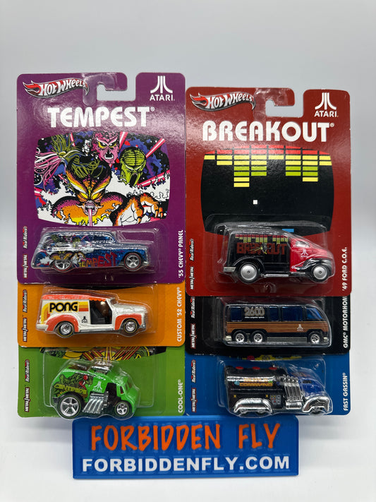 Hot Wheels Premium - Pop Culture 2012 Atari Series - Set of 6