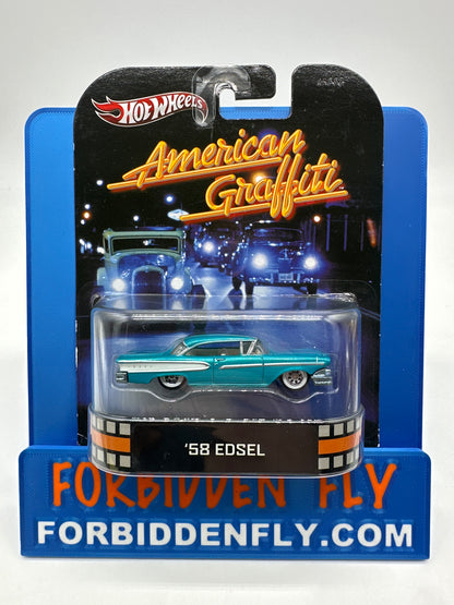 Hot Wheels 2013 Retro Entertainment Premium Single - American Graffiti ‘58 Edsel (Movie Reel Packaging)
