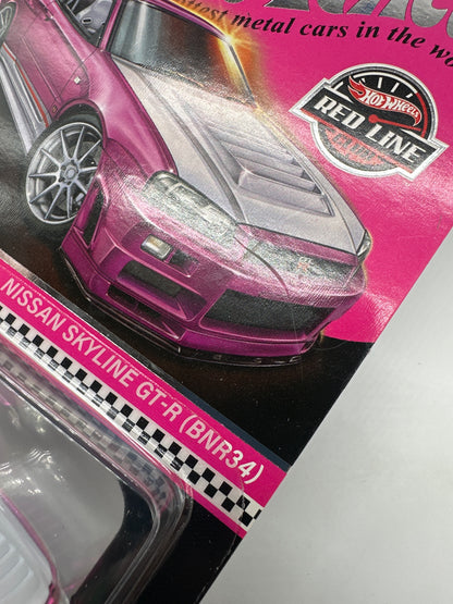 Hot Wheels RLC Red Line Club - 2023 Release - Pink Party Car - Nissan Skyline GT-R (BNR34)
