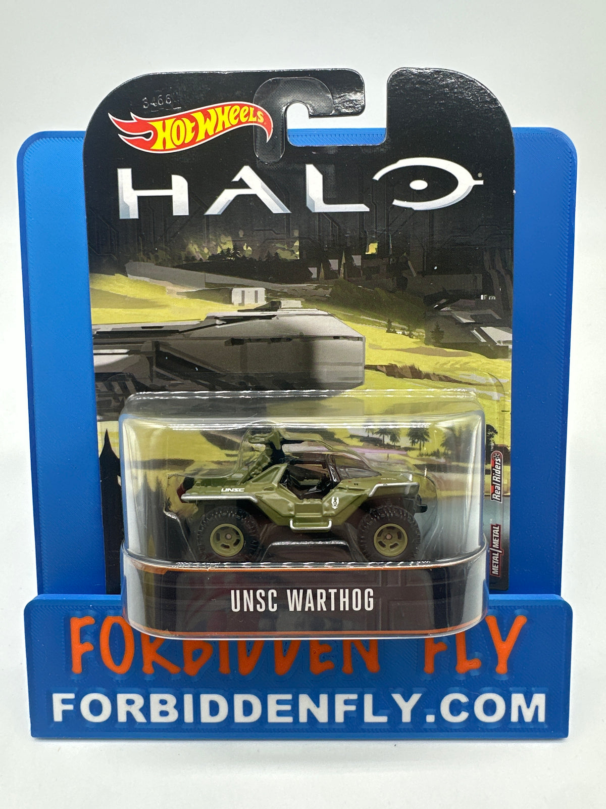 Hot Wheels 2017 Retro Entertainment Premium Single - Halo - UNSC Warthog (Movie Reel Packaging)