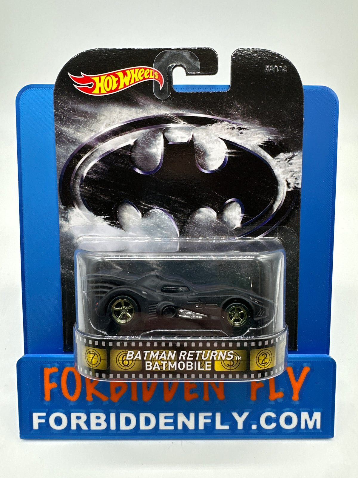 Hot Wheels 2014 Retro Entertainment Premium Single - DC Batman Returns Batmobile (Movie Reel Packaging)