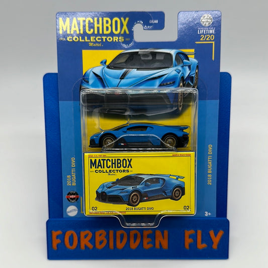 Matchbox Collectors - #2/20 - Blue 2018 Bugatti Divo