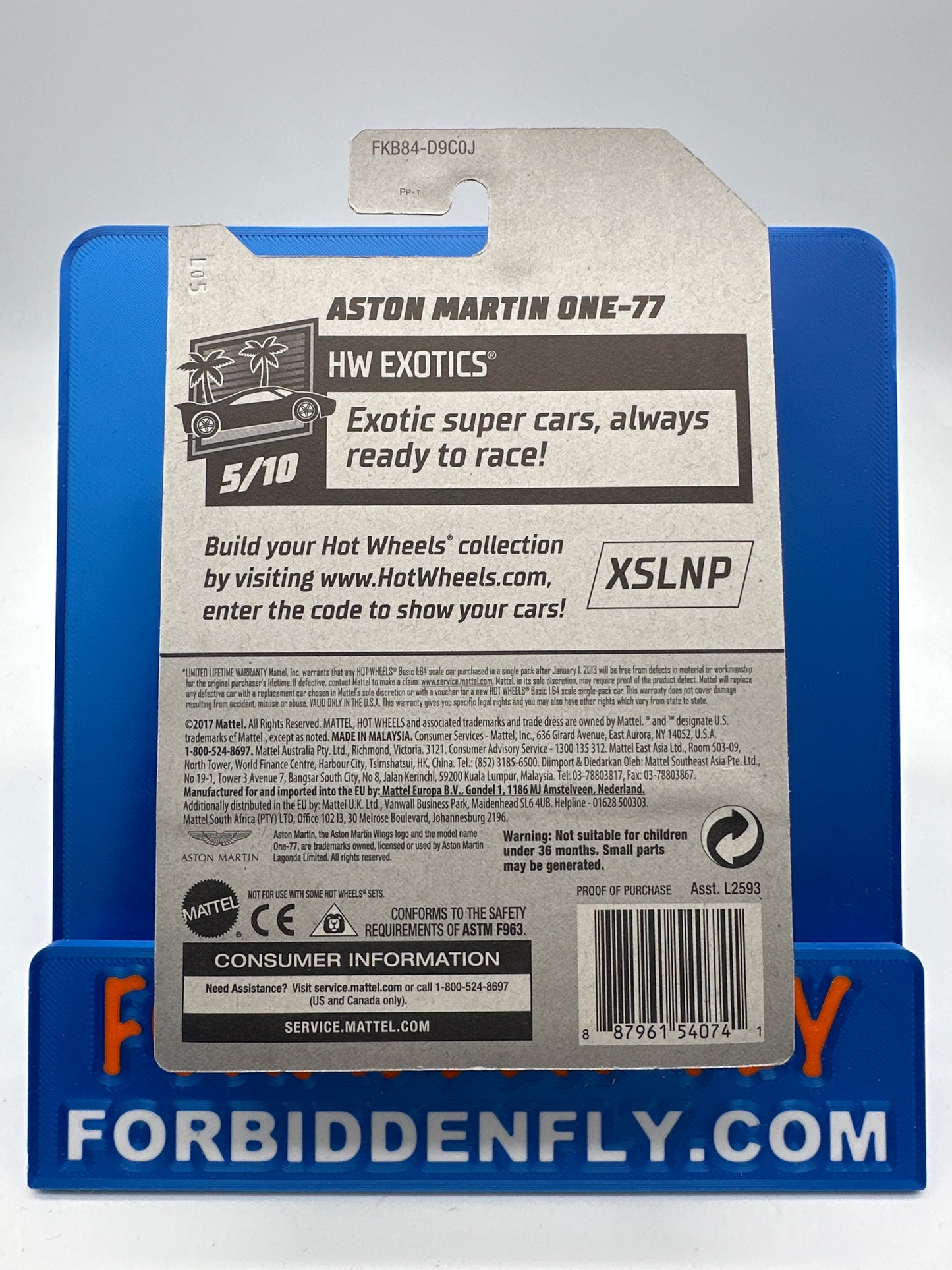 Hot Wheels Mainline - Factory Stickered 2018 - Exclusive Zamac Edition #9/18 - Aston Martin One-77