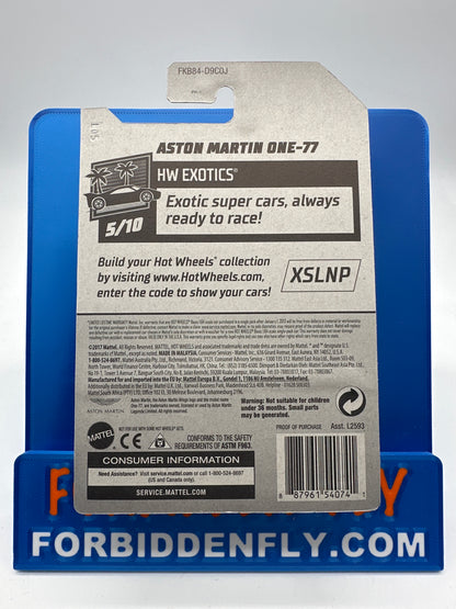 Hot Wheels Mainline - Factory Stickered 2018 - Exclusive Zamac Edition #9/18 - Aston Martin One-77