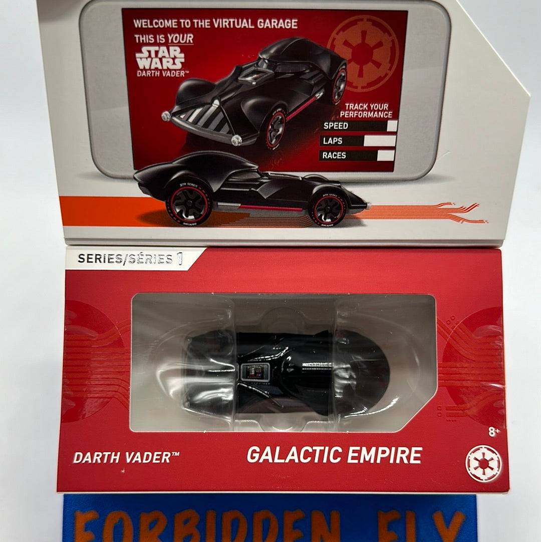 Hot Wheels Boxed Series 1 ID Car - Galactic Empire - Star Wars - Darth Vader - Black