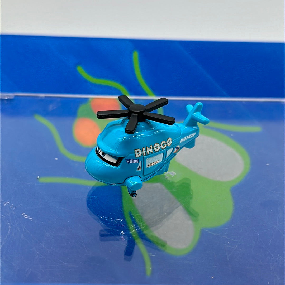 Cars Mini Racers Helicopter Disney Pixar Cars Movie Metal Mini Racers - Loose Dinoco Helicopter ...
