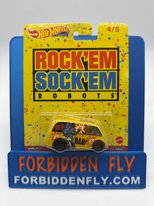 Hot Wheels Premium - Pop Culture 2022 Mix R Series Single #4/5 - Rock ‘em Sock ‘em Robots Quick D-Livery