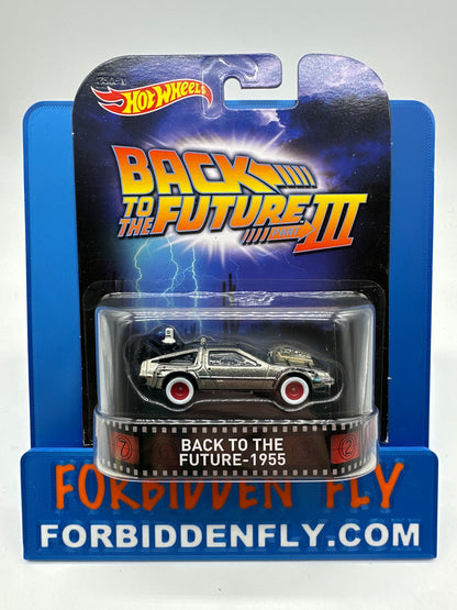 Hot Wheels 2015 Retro Entertainment Premium Single - Back to the Future Part III - Back to the Future - 1955 (Logo Card) (Movie Reel Packaging)