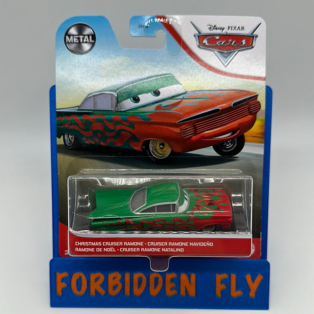 Disney Pixar Cars Movie - Metal Logo Card Release - Christmas Cruiser Ramone