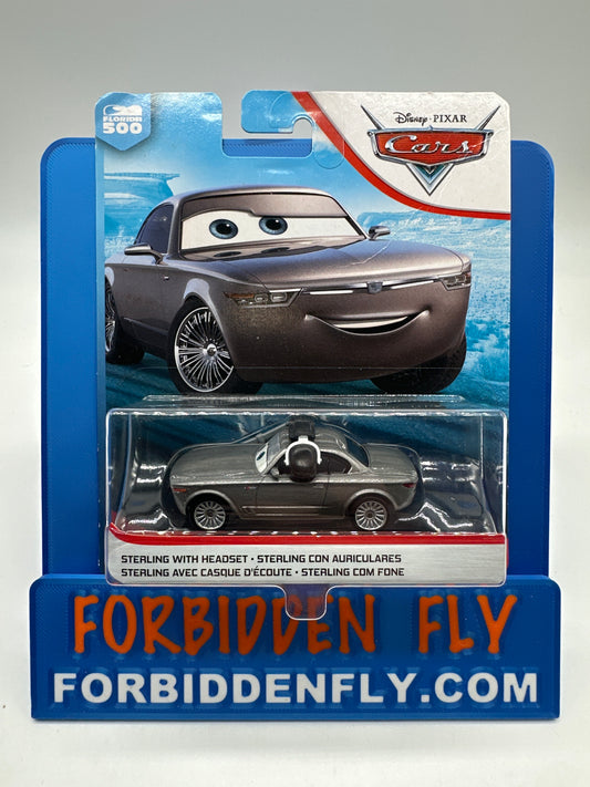 Disney Pixar Cars Movie - Florida 500 Series - Sterling with Headset (Left Facing Variation)