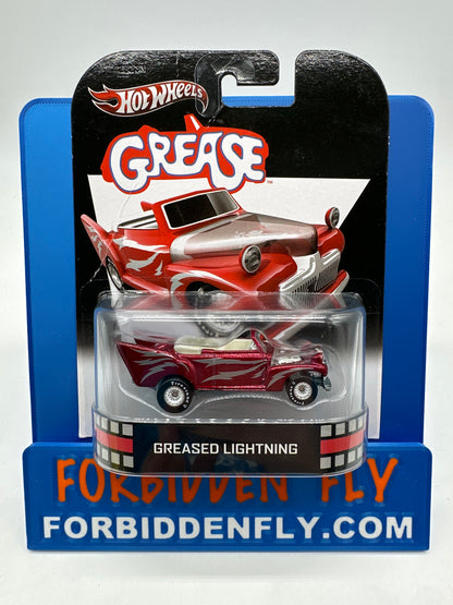 Hot Wheels 2013 Retro Entertainment Premium Single - Grease - Red Greased Lightning (Movie Reel Packaging)