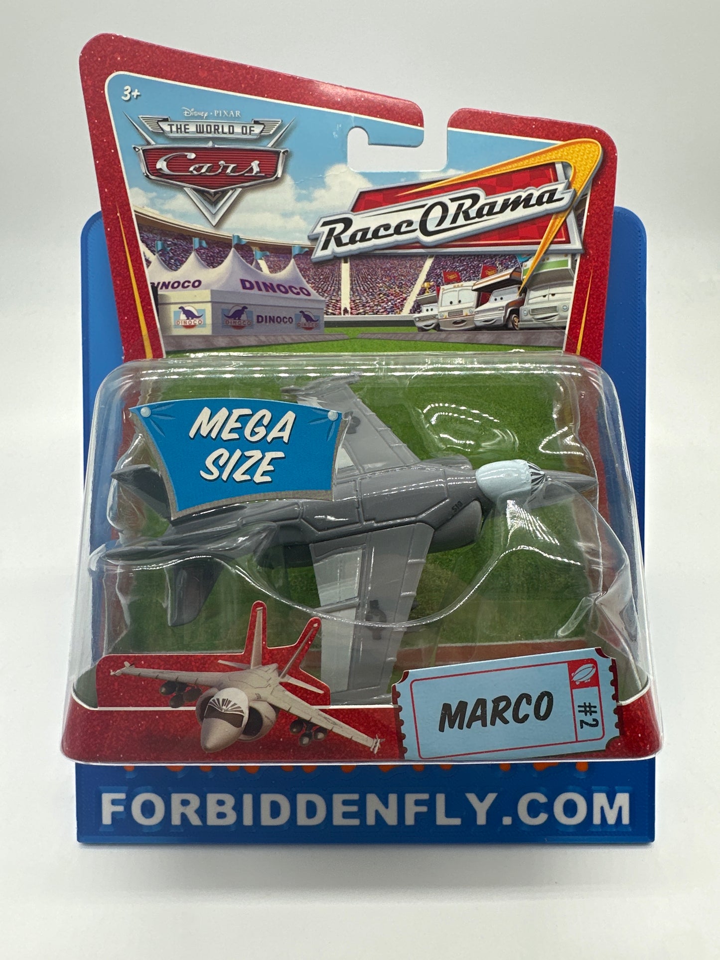 Disney Pixar Cars Movie - Race O Rama - (Mega) Deluxe Size - Marco (Fighter Jet)
