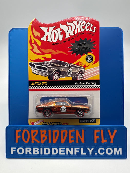 Hot Wheels 2001 RLC Red Line Club - Series 1 - Orange Custom Mustang
