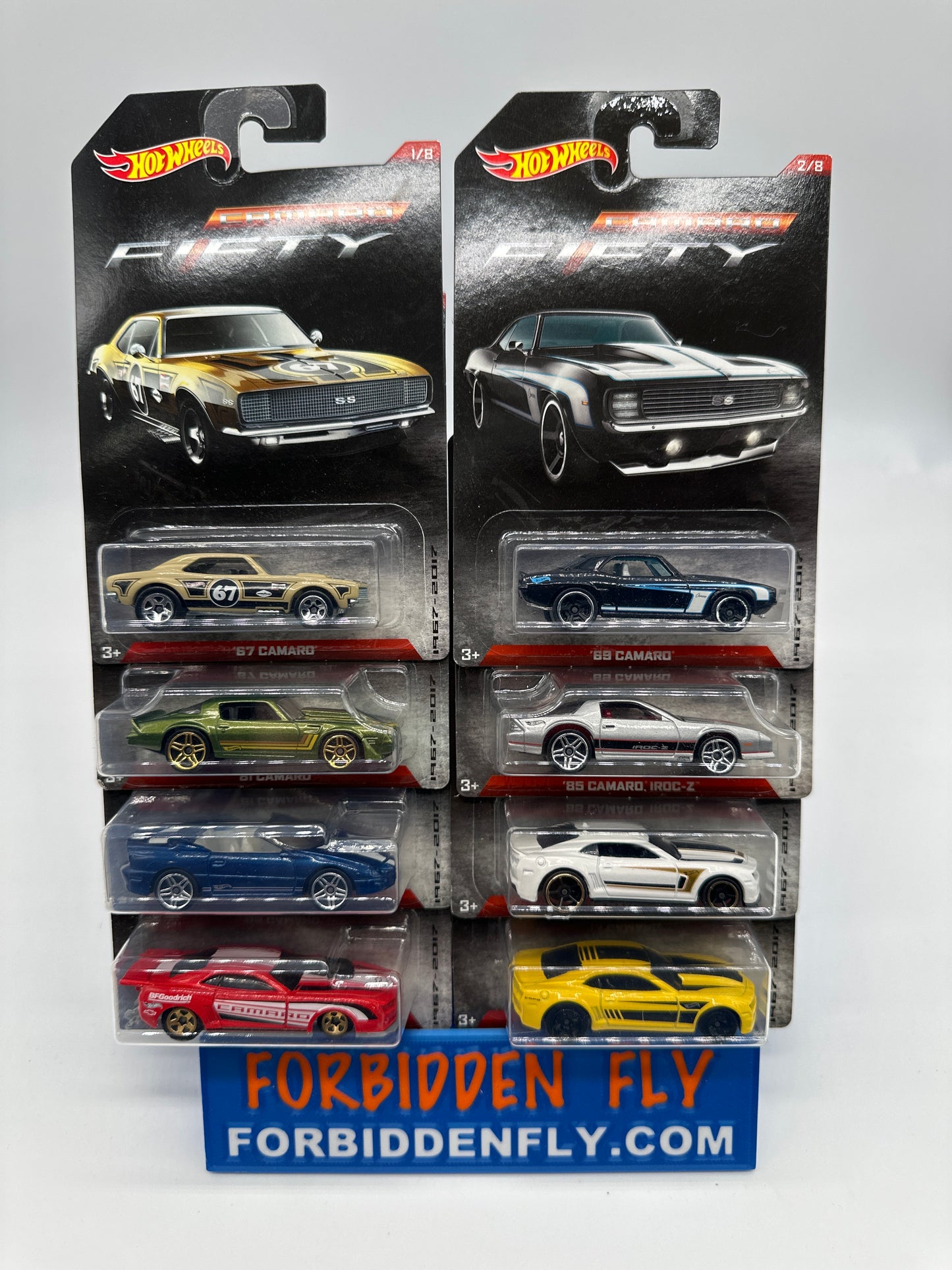 Hot Wheels - 2017 Camaro Fifty Years Series - Walmart Exclusive Complete Set of 8