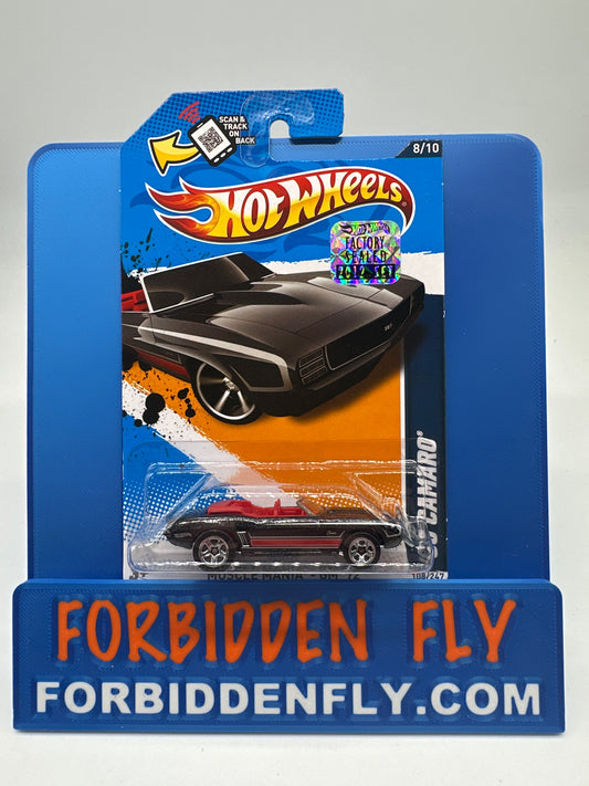 Hot Wheels 2011 Factory Sticker - ‘69 Camaro - Black