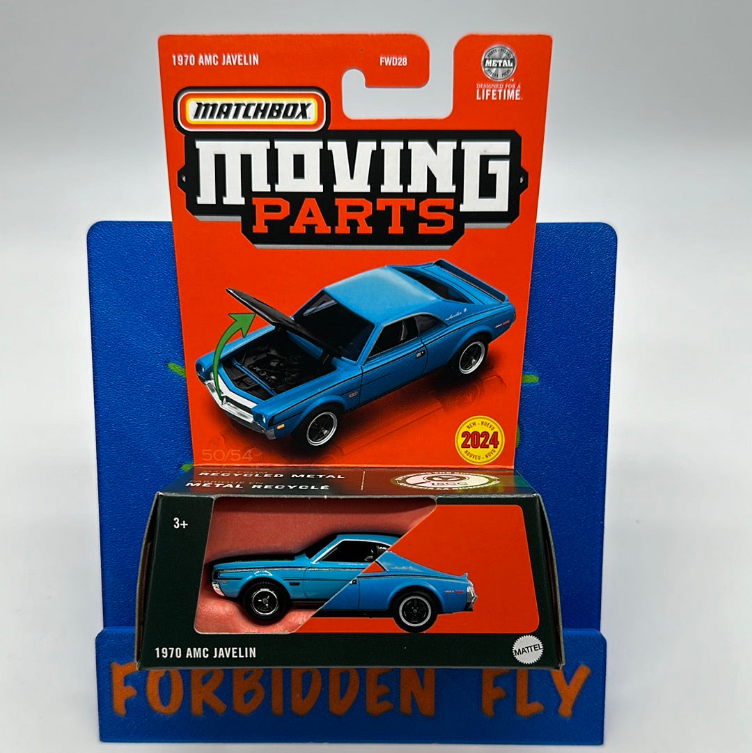 Matchbox Moving Parts Series - Blue 1970 AMC Javelin