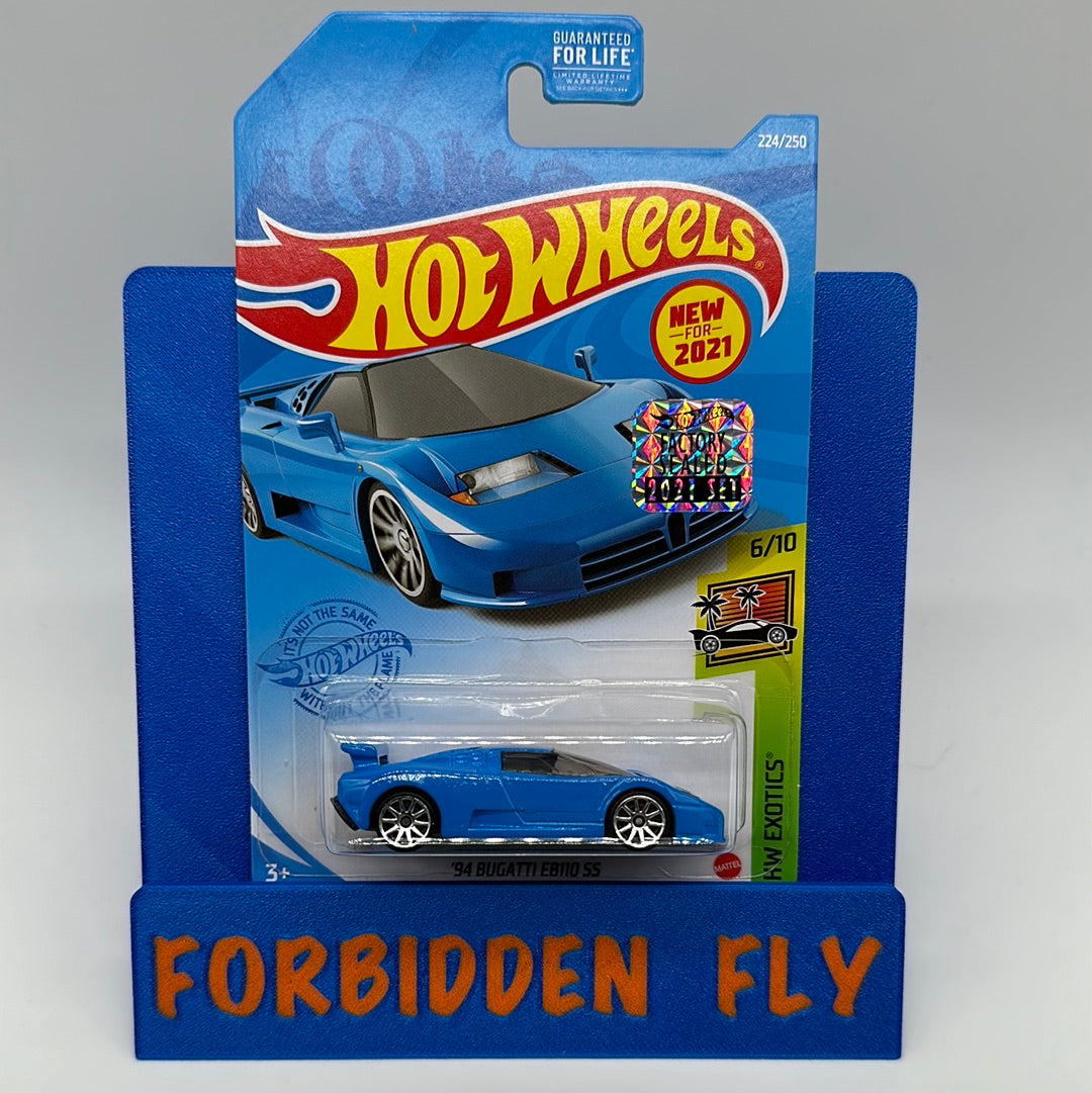 Hot Wheels Mainline - Factory Stickered 2021 - Blue Bugatti EB110 SS