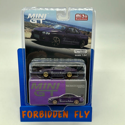 Mini GT Regular Release #616 - Midnight Purple Nissan Skyline GT-R Tommykaira R-z