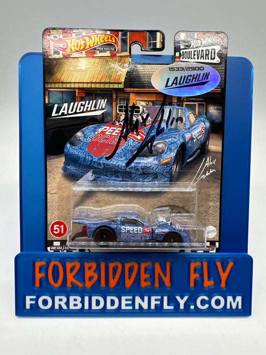 Hot Wheels Boulevard Single - #51 ‘12 Corvette Z06 Drag Racer - Signed By Alex Laughlin