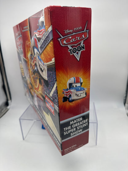 Disney Pixar Cars Movie - Toon Series - Mater the Greater Super Stunt Show Playset