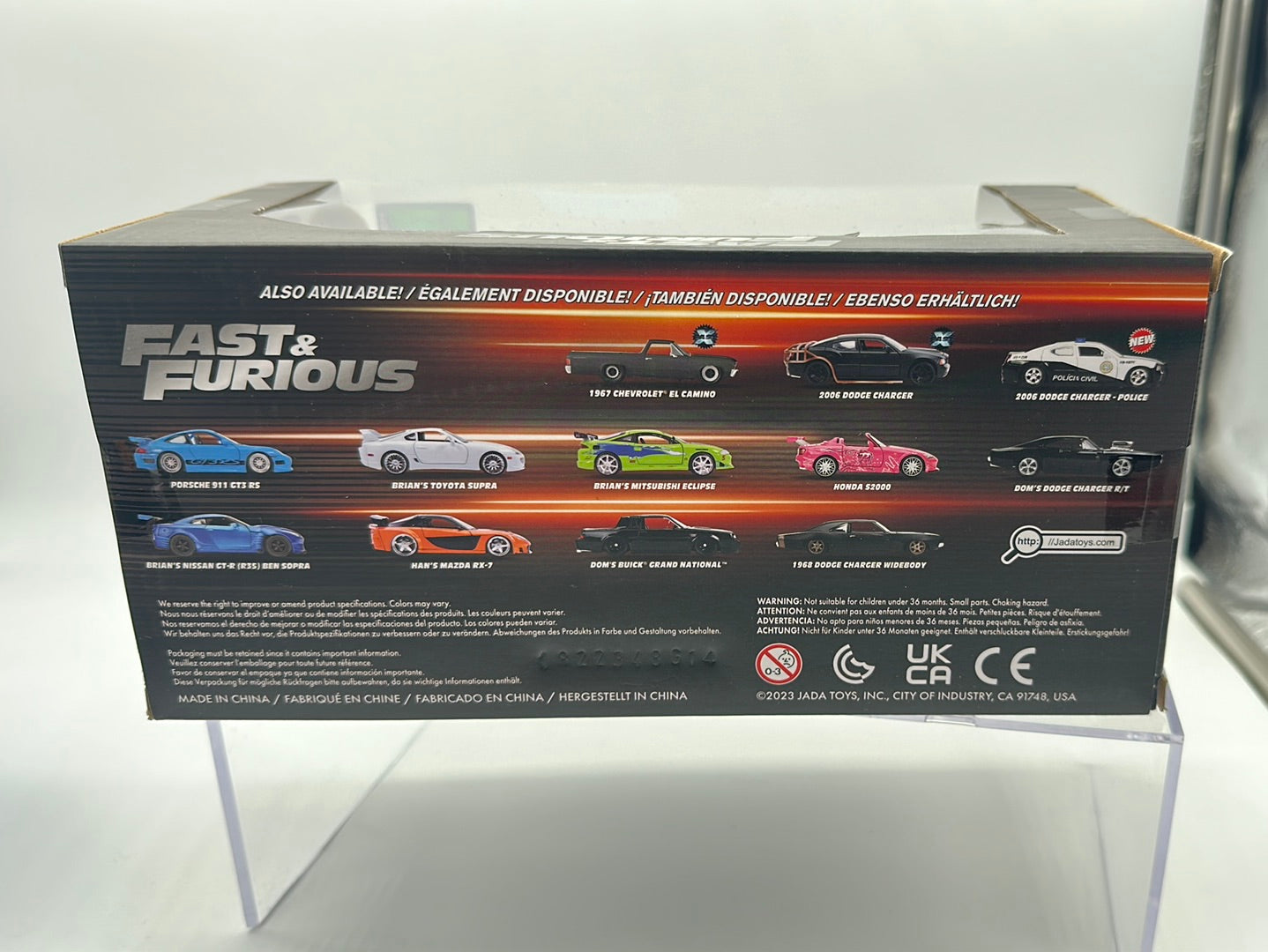 Jada 1:24 Scale - Fast and Furious - Blue Porsche 911 GT3 RS