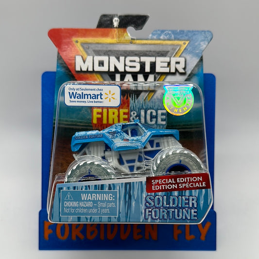 Spinmaster Monster Jam Monster Trucks - Walmart Exclusive Fire & Ice Series - Ice Soldier Fortune