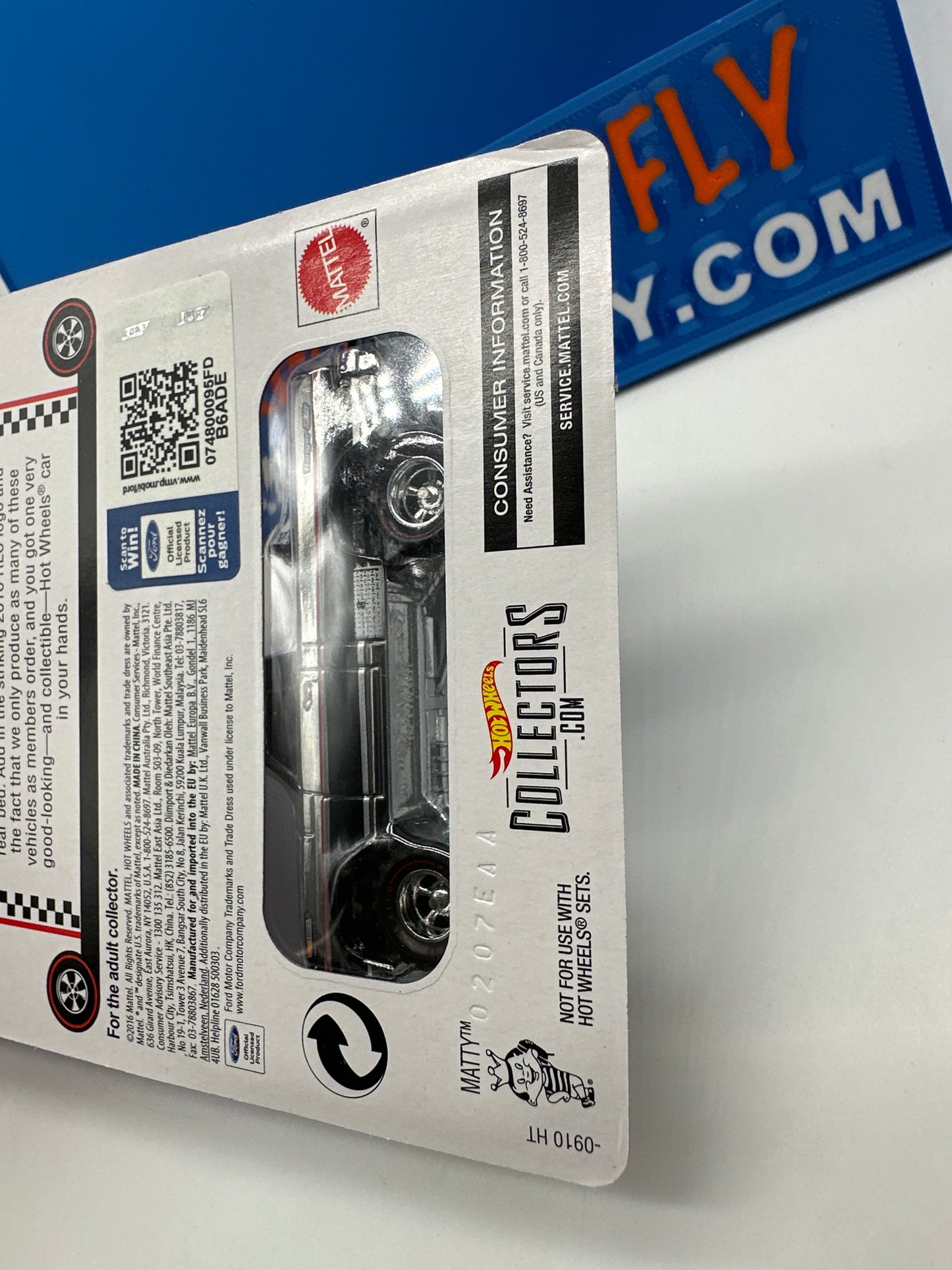 Hot Wheels RLC Red Line Club - 2016 Selections Release - Black/Chrome Texas Drive ‘Em