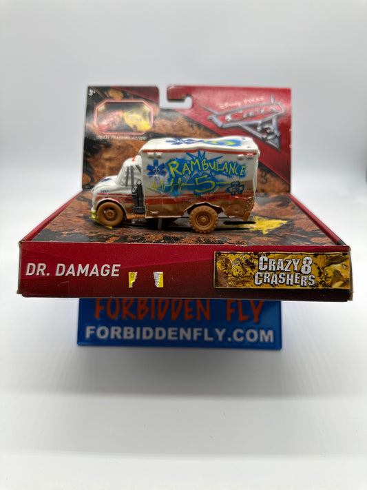 Disney Pixar Cars Movie - Cars 3 - Thunder Hollow Crazy 8 Crashers Series - Dr. Damage