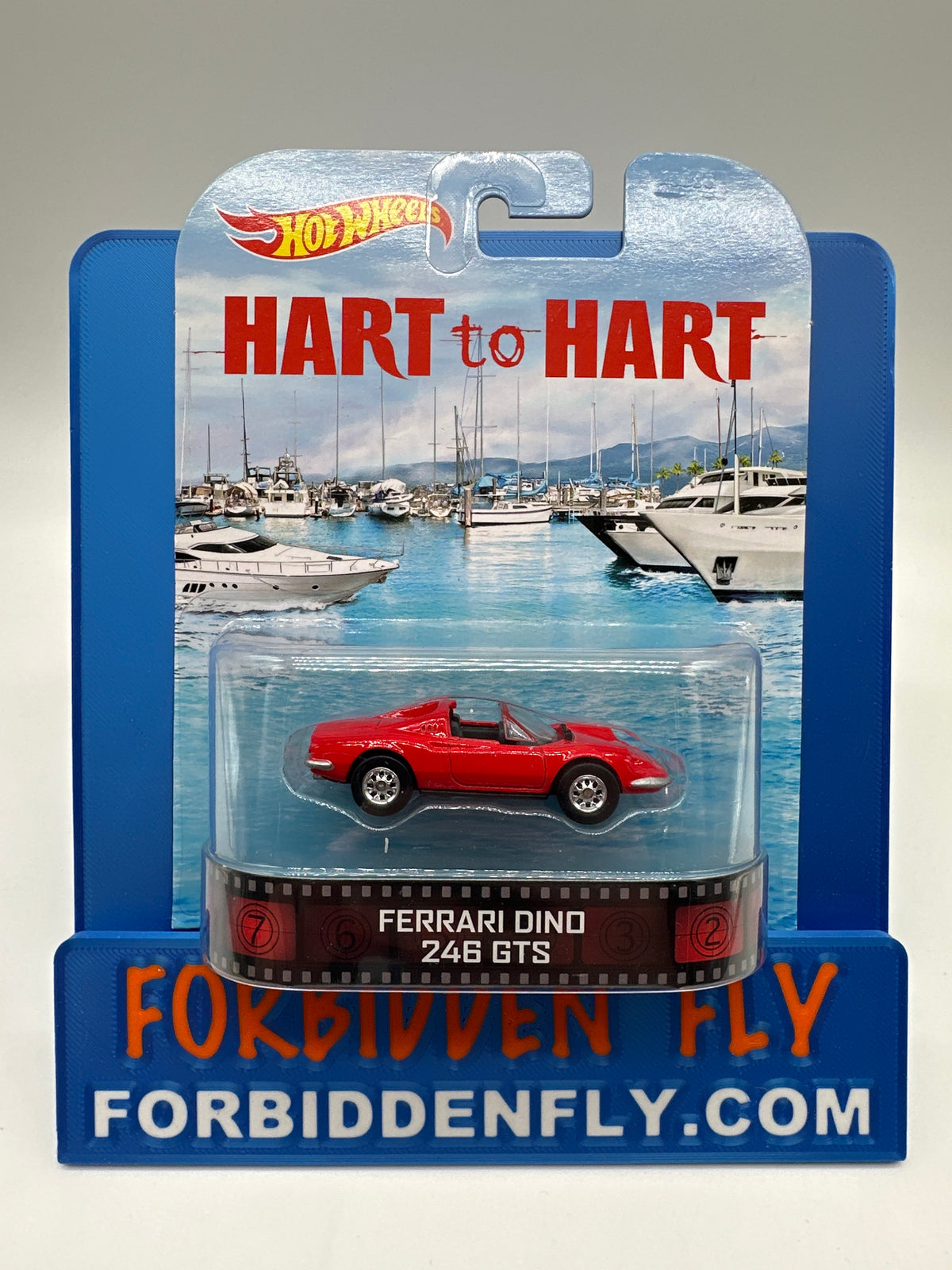 Hot Wheels 2014 Retro Entertainment Premium Single - Hart To Hart - Ferrari Dino 246 GTS (Movie Reel Packaging)