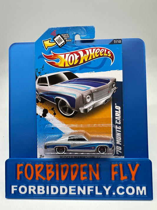 Hot Wheels 2012 Muscle Mania - ‘70 Monte Carlo - Gray
