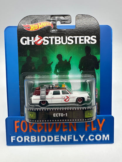 Hot Wheels 2017 Retro Entertainment Premium Single - Ghostbusters “Answer the Call” Card Ecto-1 (Movie Reel Packaging)