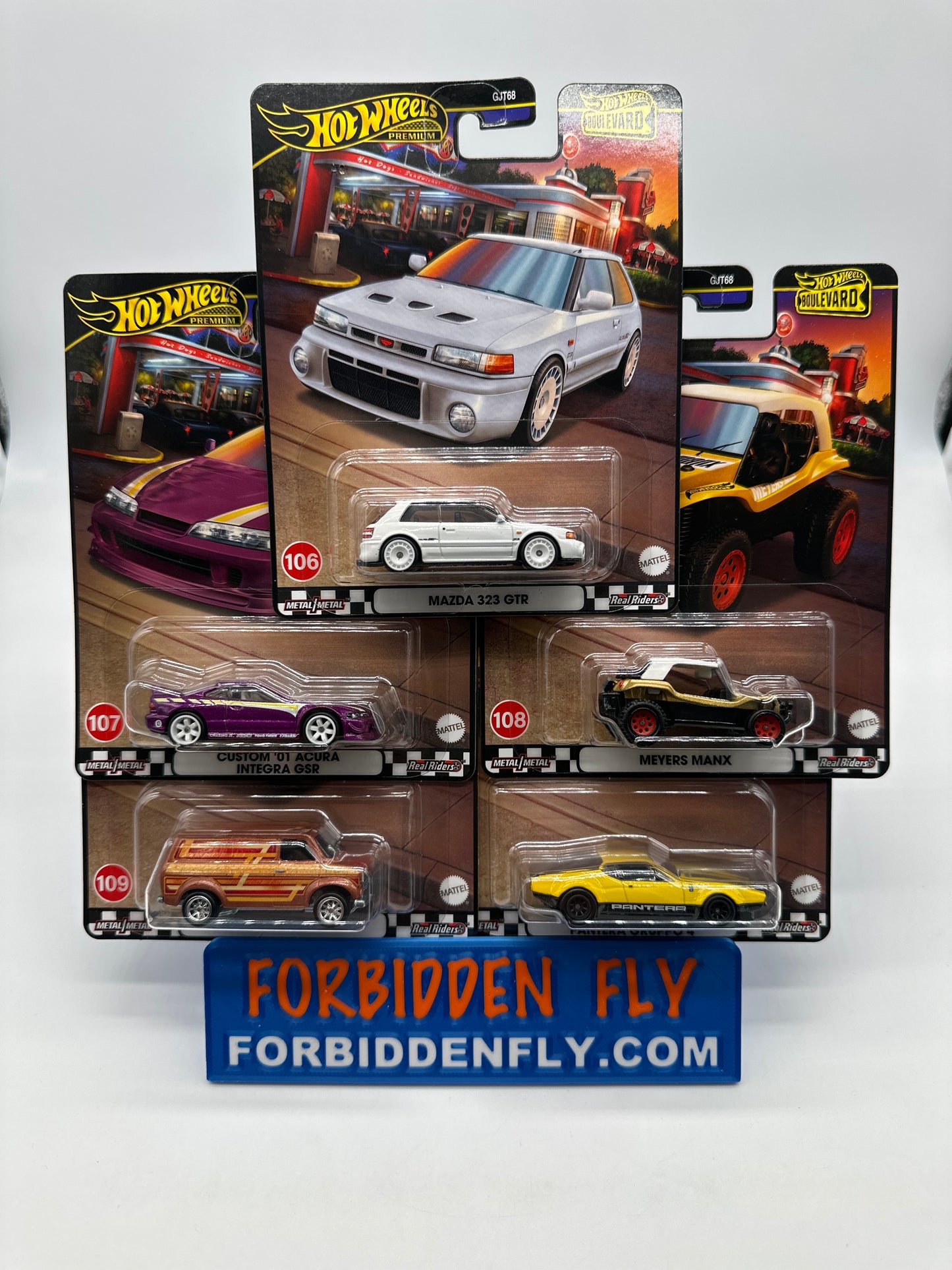 Hot Wheels Premium - Wal Mart Boulevard Series Mix Y (#106-110) Set of 5