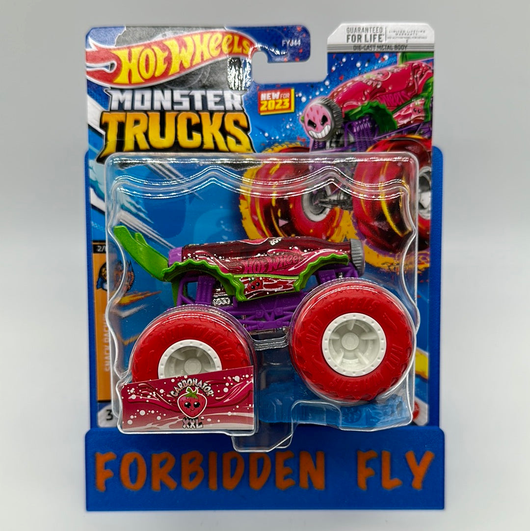 Hot Wheels Monster Trucks 2023 Snack Pack Series W Crushable Car 2 Forbidden Fly 2020