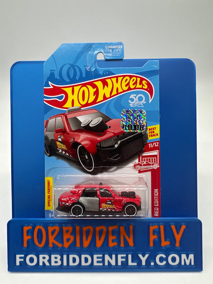 Hot Wheels 2018 Factory Stickered Target Exclusive Red Edition #11/12 - Time Attaxi