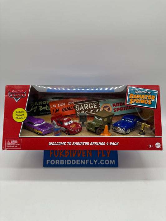 Disney Pixar Cars Movie - Welcome To Radiator Springs 4 Car Pack
