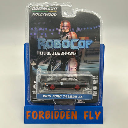 GreenLight Hollywood Series 34 - #44940-D - Target Red Chase Exclusive RoboCop 1986 Ford Taurus LX