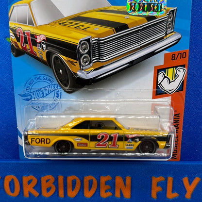 Hot Wheels Factory Sticker Regular Treasure Hunt - 2021 P Case - ‘65 Ford Galaxie