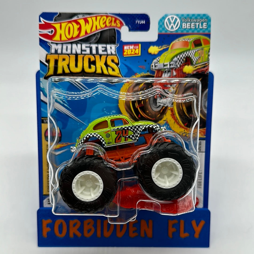 Hot Wheels Monster Trucks - w/ Connect and Crash Car - Volkswagen Beetle